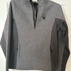 Spyder Gray Quarter-Zip Sweater